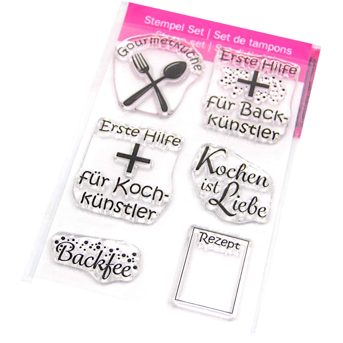 Stempelset für Rezeptbücher